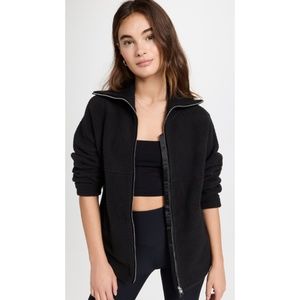 Varley Olivia Fleece Zip Jacket Black Medium